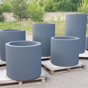 lauko vazonas G-ROUNDED-T apvalus aukstas
