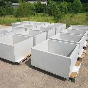lauko vazonas G-SQ-100 kvadrato forma 4
